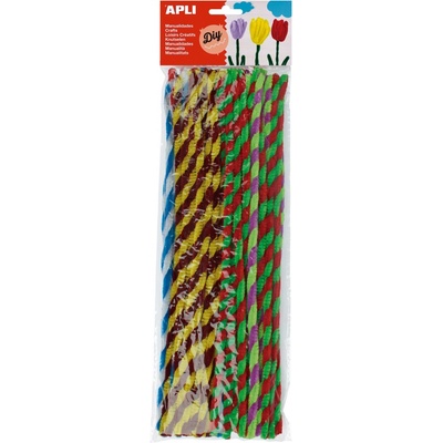 Modelovací drátky žinylka Apli, Twist, 30cm, mix barev