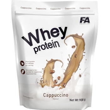 Fitness Authority Whey Protein | High-Grade Whey Protein Concentrate [908 грама] Капучино