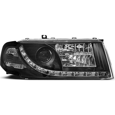 TUNING-TEC Headlights Daylight Black Fits Skoda Octavia I 00-10