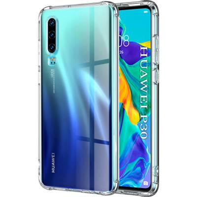 Techsuit Shockproof Clear Silicone puzdro pre Huawei P30 – priehľadné KF2317863
