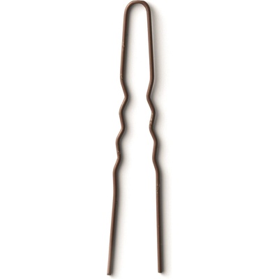 BRATT vlásenky Curly Pin 20 ks hnedé 44 mm