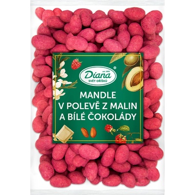 Diana Company Mandle v poleve z malín a bielej čokolády 1000 g