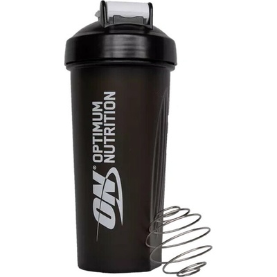 Optimum Nutrition Shaker Plus 600 ml, průsvitná černá