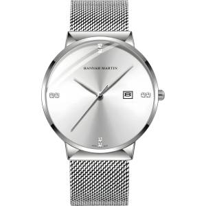 Hannah Martin Мъжки часовник hannah martin hm-41351 - Сребрист kp41351 Часовници