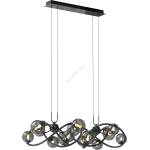 WOFI 7014-1405 - LED Пендел NANCY 14xG9/3, 5W/230V черен/хром (W3973)