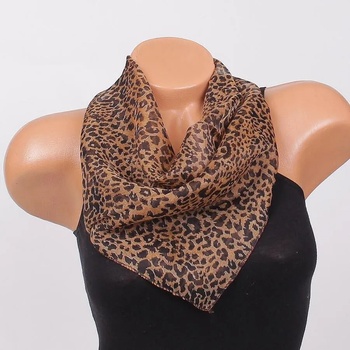 Image 1 of Модно фишу в кафяво с леопардов десен