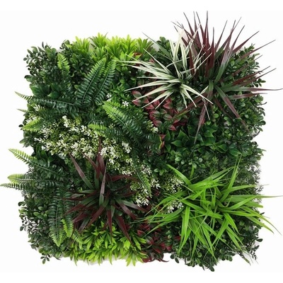 MINI WALL GREEN red jungle, dielec 50 x 50 cm