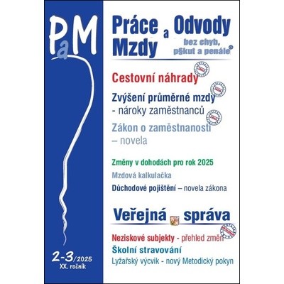PaM 2-3/2025 Cestovní náhrady 2025