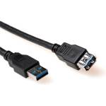 ACT usb 3.0 a мъжки към usb a женски 0, 5 м черен sb3040 (sb3040)