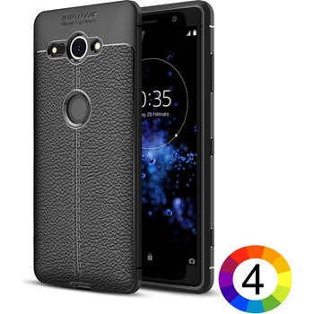 Sony Xperia XZ2 Compact Удароустойчив Litchi Skin Калъф и Протектор