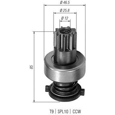 Voľnobežná prevodovka, štartér MAGNETI MARELLI 940113020124