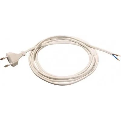 as Schwabe GmbH Кабел захранващ 2х0.75 кв. мм, 3 м, H03VVH2-F, бял AS-Schwabe 70651