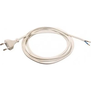 as Schwabe GmbH Кабел захранващ 2х0.75 кв. мм, 3 м, H03VVH2-F, бял AS-Schwabe 70651