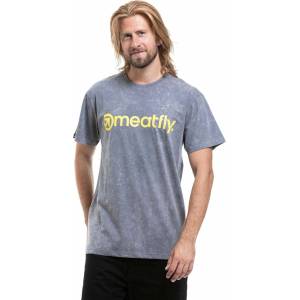 Meatfly мъжка тениска MF Logo Pewter Acid Wash Meatfly | Siv | МЪЖЕ | XS