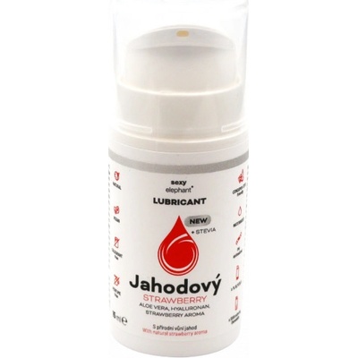 Sexy Elephant Jahodový lubrikačný gél Sexy Elephant 15 ml