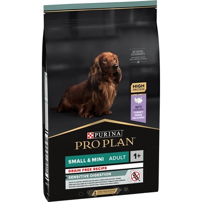 PURINA PRO PLAN Small & Mini Adult Sensitive Digestion Grain Free - Výhodné balení 2 x 7 kg