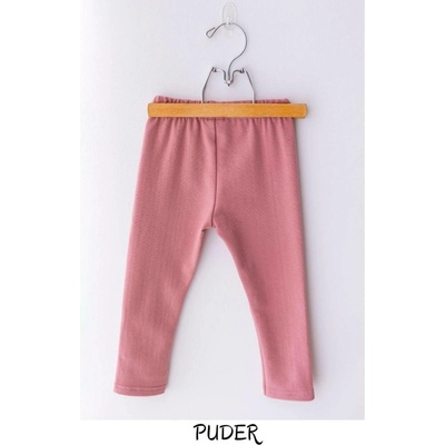 Dívčí oteplené legíny Lily Grey pudrové