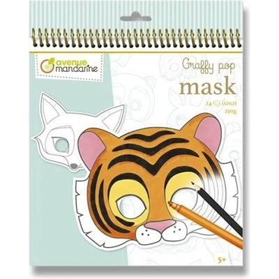 Maľovanky Avenue Mandarine Graffy Pop Mask Zvieratká