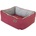 Rogz Cosmo 3D Pod Medium Red - Модерно меко легло за кучета и котки, 56/43/23 см. - червен