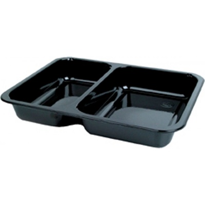 DUNI Zatavovacia miska menubox cpet čierna 2-dielna 225 × 175x35 mm