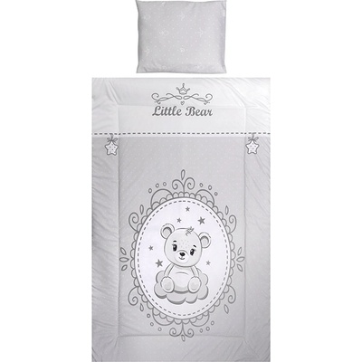 Lorelli Спален комплект от 3 части - Cosy, Мече, сив 10420015903