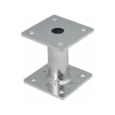 Domax PMF šroubovací patka sloupku se čtvercovým průřezem Žárový zinek PMF 100/200 - 100 x 100 x 200 x 4 mm