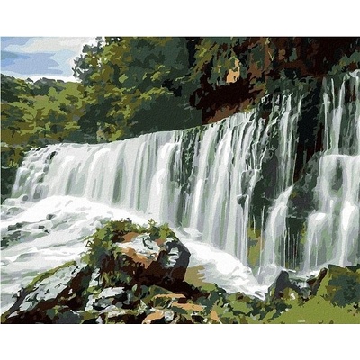 zuty Malování Podle Čísel Vodopád V Anglii 80 x 100 Cm Plátno