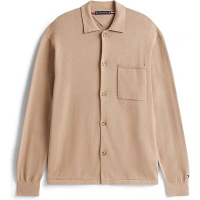 Tommy Hilfiger Men's Cotton Button-Front Overshirt - Coast Taupe AFE