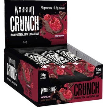 Image 1 of Warrior Crunch Bar | Low Sugar [12 x 64 грама] Тъмен шоколад с малина