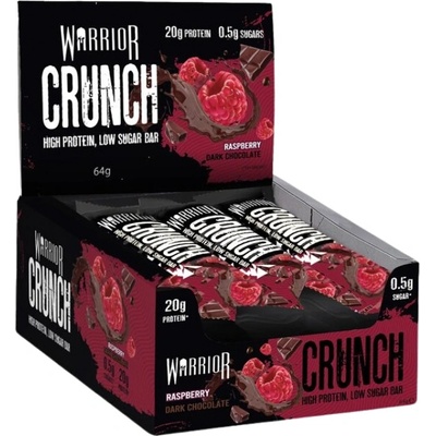 Warrior Crunch Bar | Low Sugar [12 x 64 грама] Тъмен шоколад с малина
