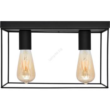 Image 1 of Helam Плафон FINN 2xE27/15W/230V черен (HE1635)