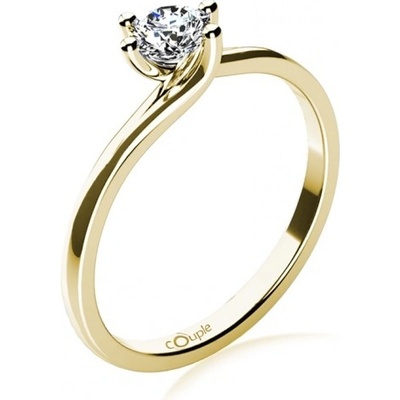 Couple Patric zásnubní prsten ze žlutého zlata 6814101 0 1