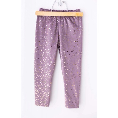 Velvet legíny Lily grey purple