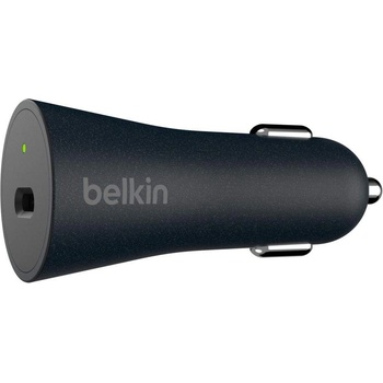 Belkin Boost Charge Car Charger & USB-C Cable - зарядно за кола с USB-C изход и USB-C кабел (черен)