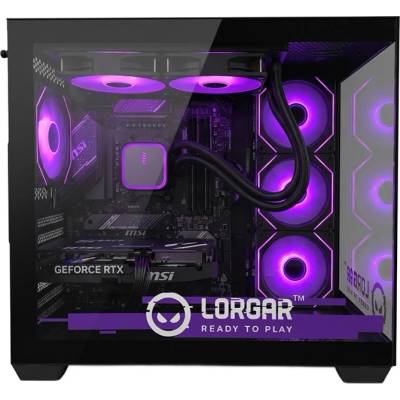 Lorgar ADVANCED A201 Black AMD 7500F / NVIDIA RTX 5060Ti 16GB Геймърски компютър (LRG-PCA201-BK)