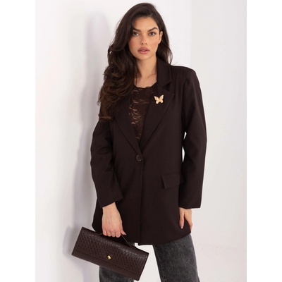 Rue Paris Blazer-IT-MA-FL8315.85-dark brown