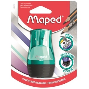 Maped Острилка, перфоратор за две дупки, контейнер, MAPED "Tonic", смесени цветове 068610 (068610)