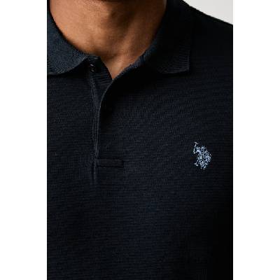 U. S. Polo Assn U. S. Polo Assn. тениска с яка мъжка с памук RAISED HORIZONTAL OTTERMAN JERSEY (MUP5471)