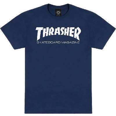 Тениска Thrasher Skate mag short sleeve T-shirt - Blue (Navy Blue / White)