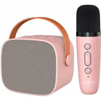 MAXLIFE MXKS 100 PINK a 1 mikrofon karaoke 6W