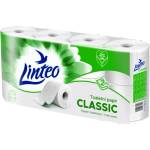 Linteo Тоалетна хартия Linteo Classic 8 ролки, двуслойна, бяла