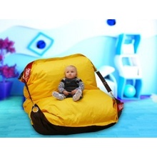 BeanBag 189x140 duo brown yellow