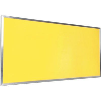 VYLEN s.r.o. Pěnová nástěnka s hliníkovým rámem 100 x 50 cm Žlutá 10, 1000 mm x500 mm