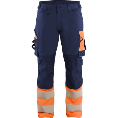 Blåkläder AB 1126 reflexní nohavice Námornická modr/oranžová