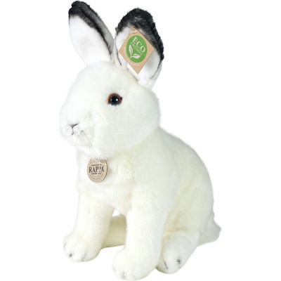 Rappa Плюшена играчка Rappa Еко приятели - Бял заек, седящ, 30 cm (230774)