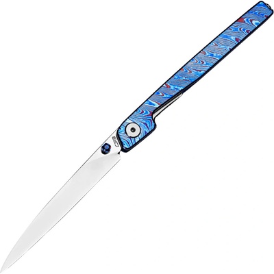 CJRB Lanky J1965 S90V blade with Titanium Damascus handle J1965G-TDB