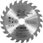 VERKE Режещ диск с твърдосплавни пластини 150x22, 2мм 24T 66333 (V44015)