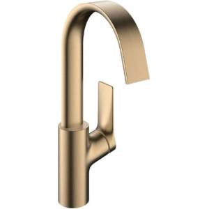 Hansgrohe Vivenis - Смесител за мивка с въртящ се чучур, EcoSmart, полиран бронз 75032140 (75032140)