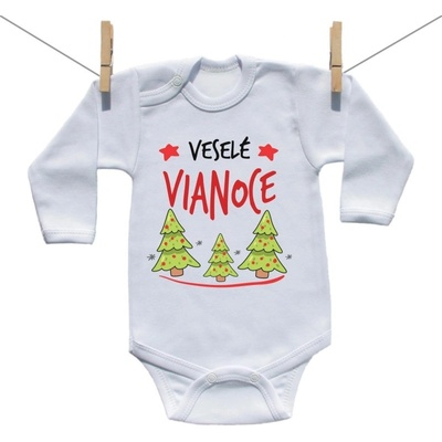 Boodyy Body s dlhým rukávom Veselé Vianoce