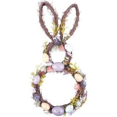 Dekorace velikonoční zajíc z proutí 23 x 48 cm – Zboží Dáma